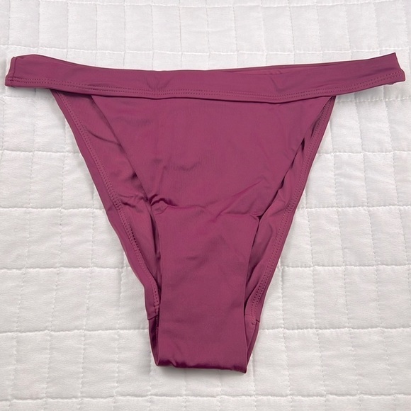 Andie Swim The Caicos Bikini Hipster Bottom in Plum Purple Size XS NWT - Picture 2 of 11